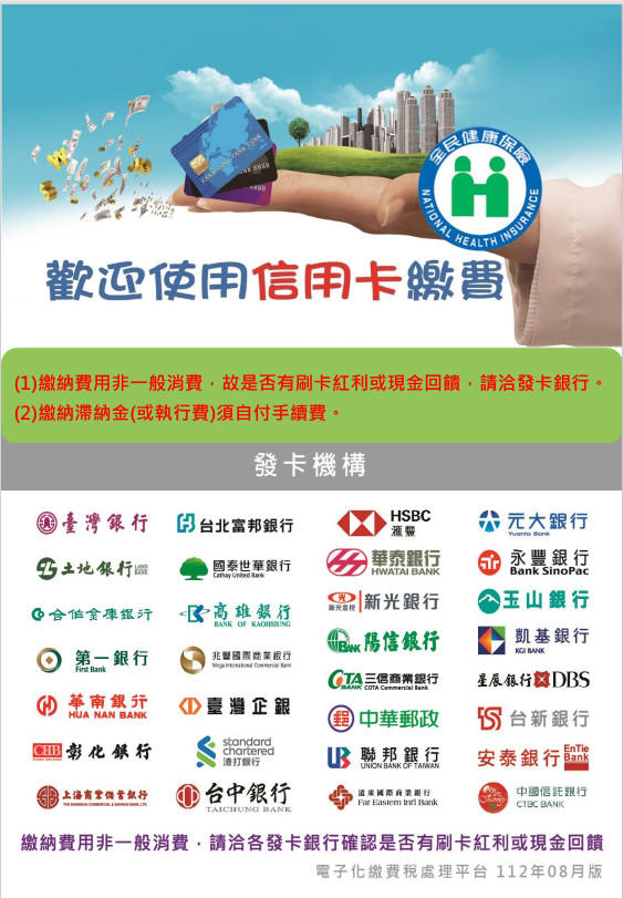 信用卡發卡機構名單